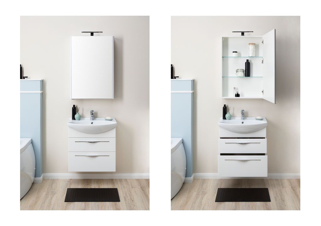 Тумба под раковину Aquanet Ирвин 65 белый sun-id-270533 - Вид №6