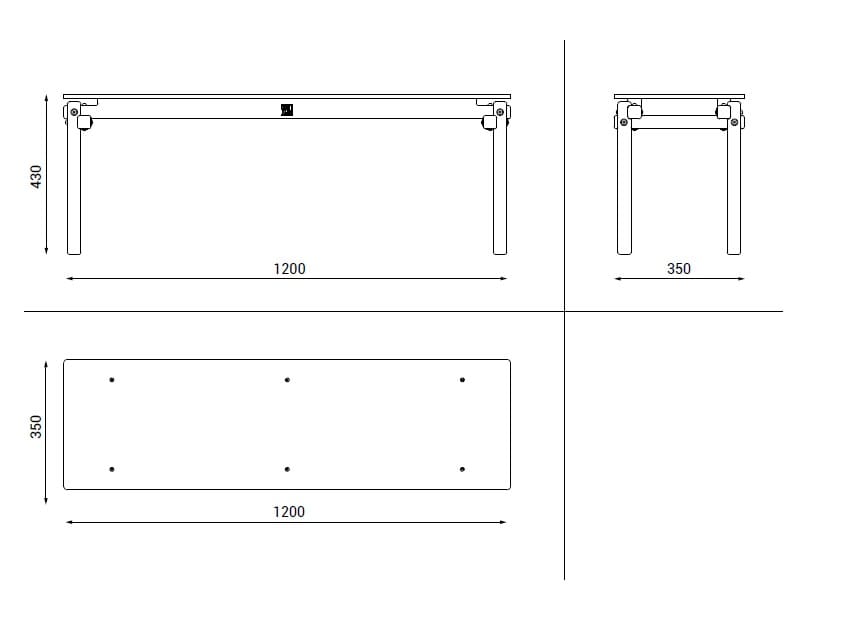 Скамья из ясеня Askia Fair and Square ARCH-00035170 - Вид №5