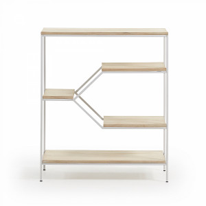 054384 Книжный стеллаж Pyke 80x93 белый La Forma Push