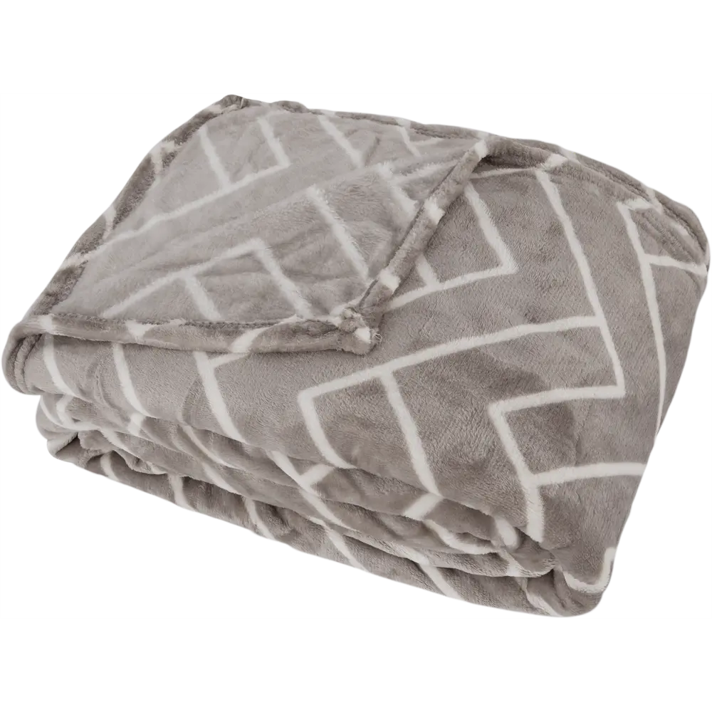 Плед «Грация» 200х220 см микрофибра цвет бежевый BELEZZA STLM-2156889 - Вид №3