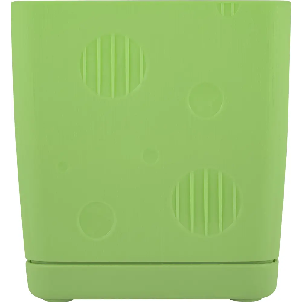 Горшок цветочный Engreen Microcosm 11.3x11.3x11.5 см v1.1 л пластик зеленый INGREEN STLM-2021518 - Вид №1