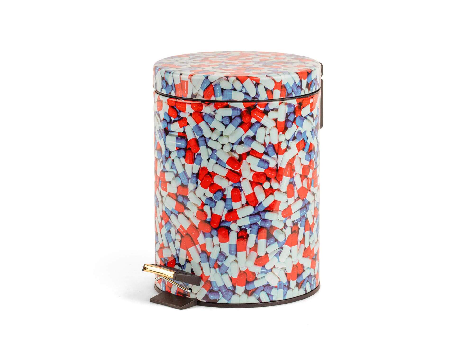 Металлическая мусорная корзина Seletti PILLS 5L ARCH-00110638 - Вид №1