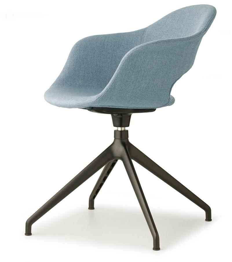 SCAB DESIGN Стул на козелке из ткани с подлокотниками Lady b sun-id-1415768 - Вид №1