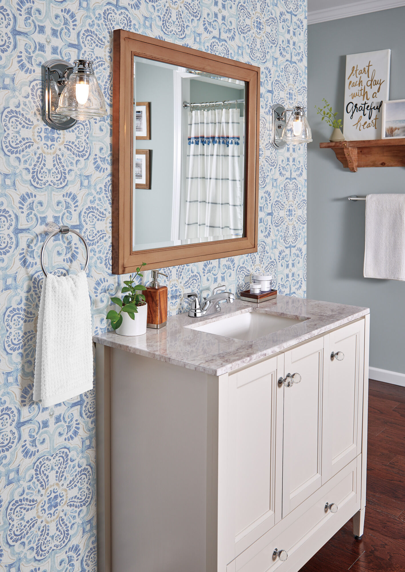 B2511LF-PPU-ECO Смеситель для ванной комнаты с двумя ручками Delta Faucet Foundations Хром  - Вид №5