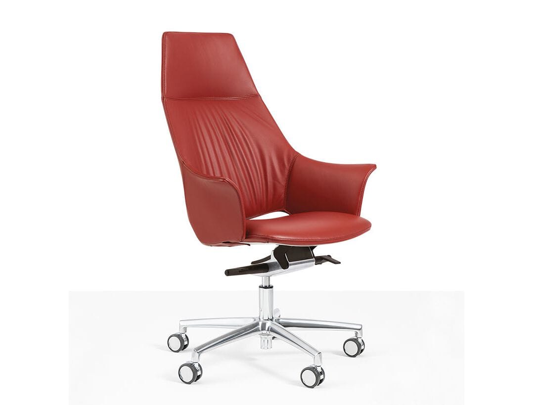 Офисное кресло с высокой спинкой с 5 спицами Moschella Windsor ARCH-00033448