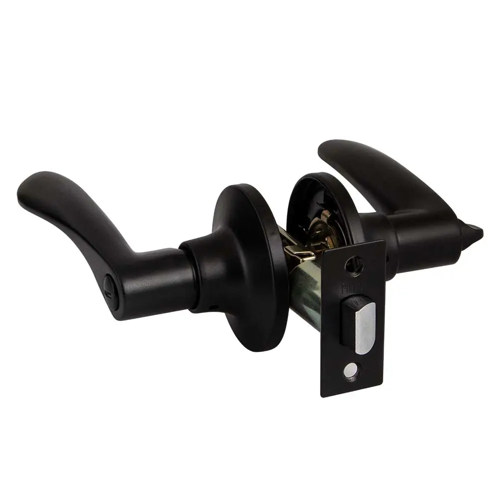 Ручка-защелка Fuaro 620/BL BL-B с фиксатором, цвет черный STLM-2192362 - Вид №1