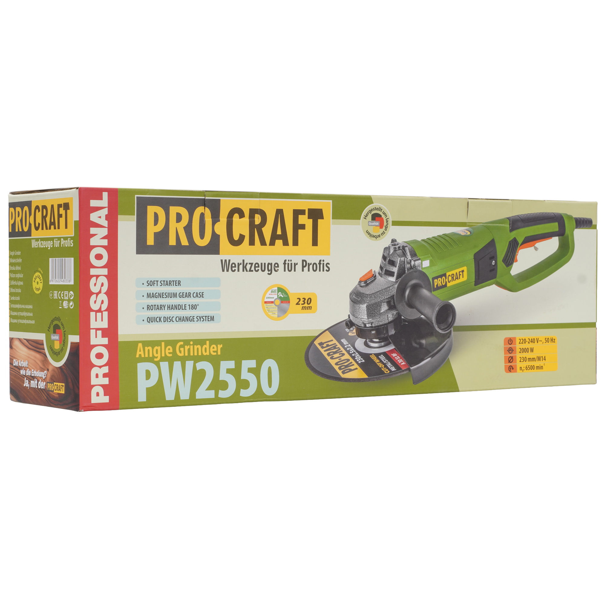 Углошлифовальная машина (УШМ) Procraft PW2550 9277930 STDN-0016949 - Вид №7