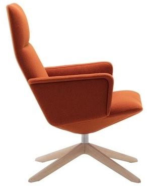 Andreu World 4-спицевое кресло с высокой спинкой Capri lounge Bu1700 - Вид №2