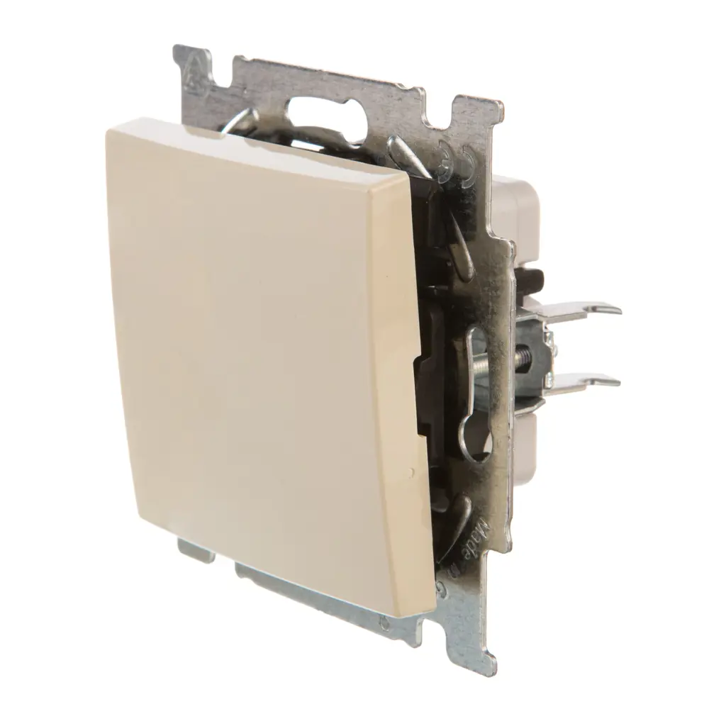 Выключатель встраиваемый ABB Basic 55 1 клавиша, цвет бежевый Basic55 STLM-2070499 - Вид №2