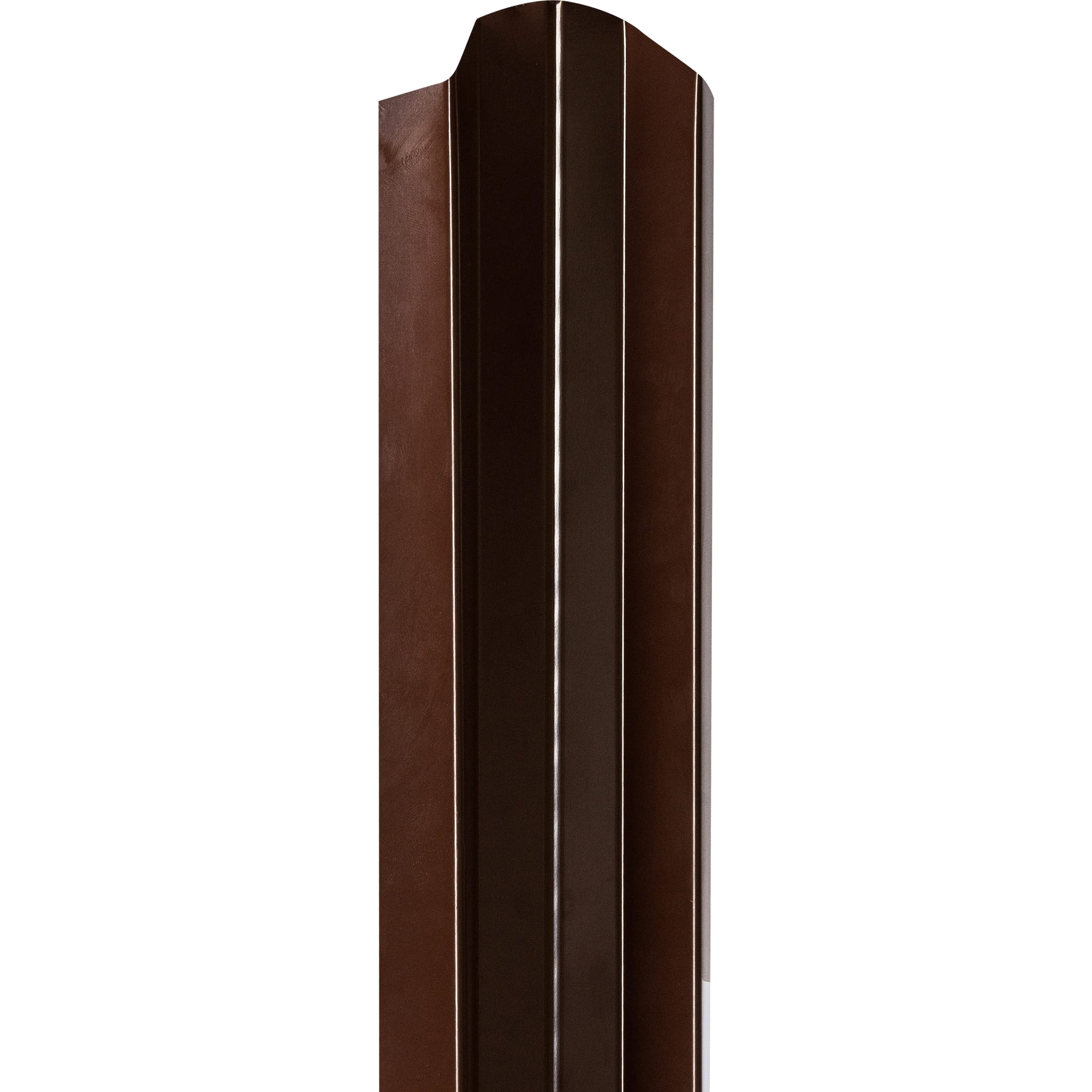 82022441 Штакетник односторонний СТ-М 100мм 2 м 8017 коричневый Стандарт Santreyd - Вид №2