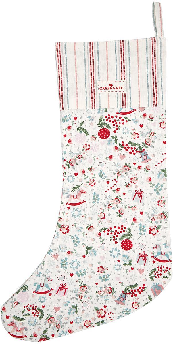 Новогодний носок Carol white Greengate XMASTOCRL0104