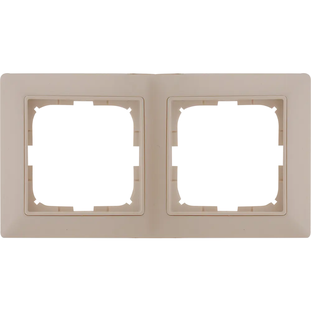 Рамка для розеток и выключателей ABB Basic55 2 поста, цвет белый Basic 55 STLM-2147925