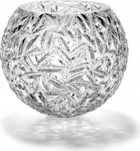 10620309 Avdeev Crystal Ваза интерьерная для цветов "Шар" "Лето" большая Хрусталь