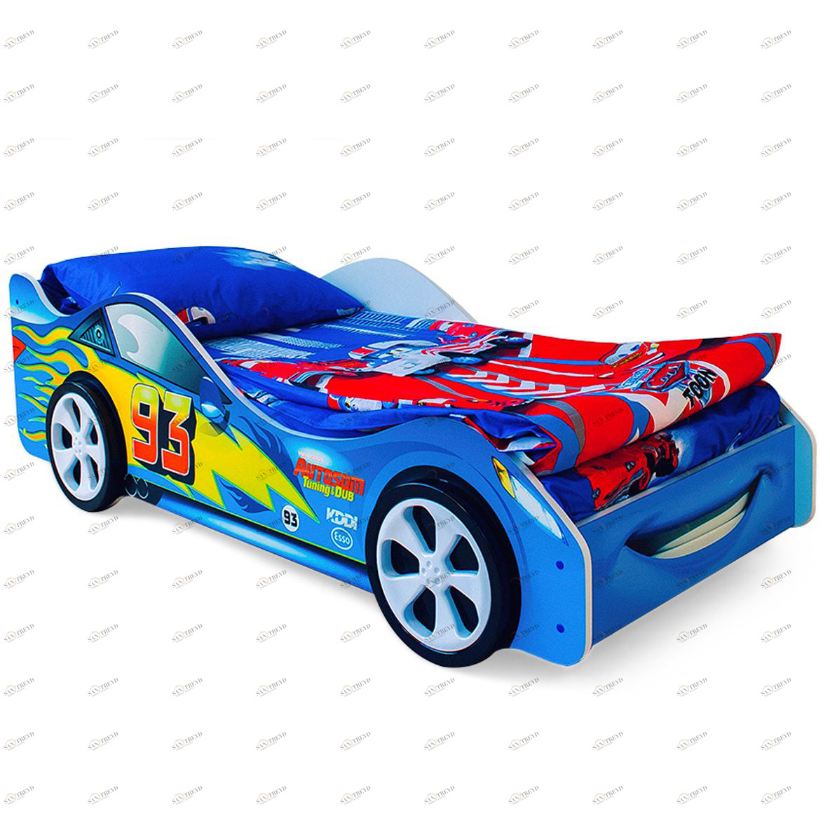 Детская кровать-машина "Тачка" синяя БЕЛЬМАРКО  326751 Синий Santreyd 