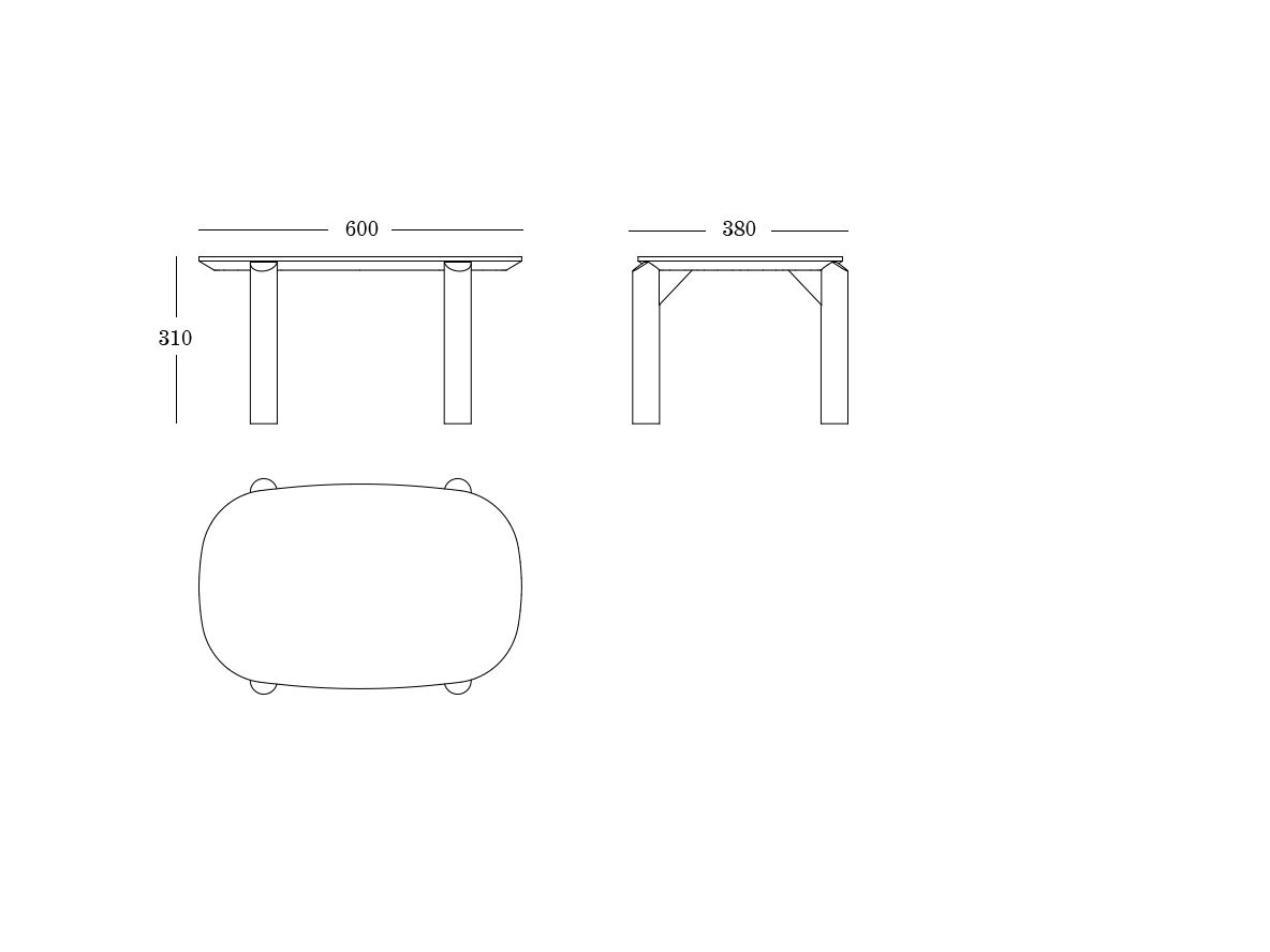 Деревянный круглый низкий журнальный столик ONDARRETA Juno ARCH-00132128 - Вид №3