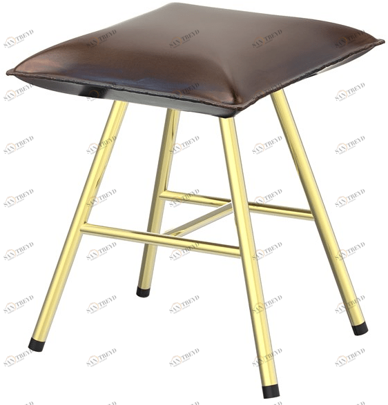 Il Bronzetto Железный табурет с подставкой для ног Soft iron Sir 05 s