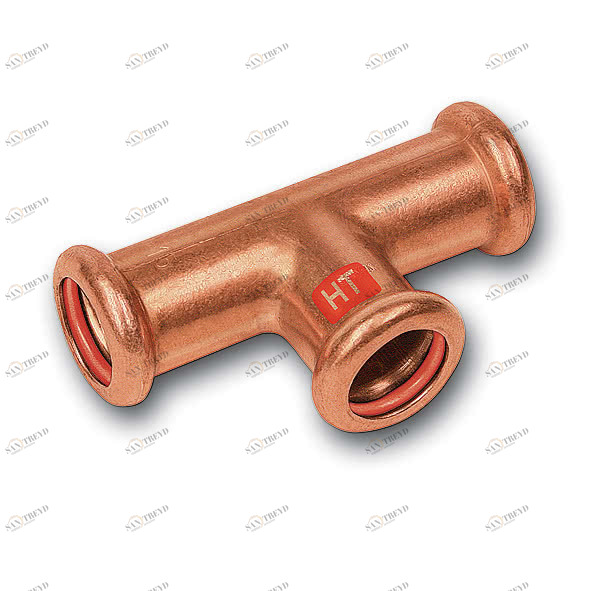 112130645464 SANHA 12130 пресс-фитинг солн.,медь, тройник ВПр 64x54x64 мм 