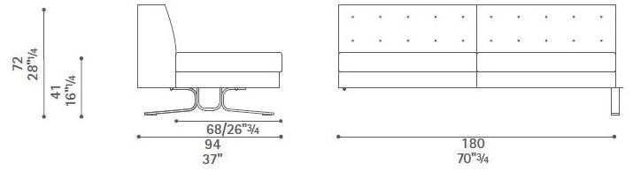 Poltrona Frau Модульный кожаный диван La collezione - divani e poltrone sun-id-1379532 - Вид №9