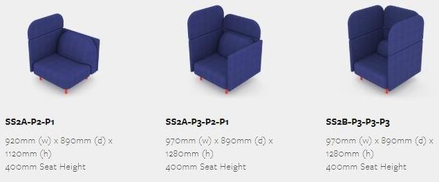 Deadgood Секционный модульный диван из ткани с высокой спинкой  Ss2a - ss2b  - Вид №6