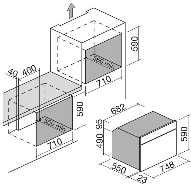Встраиваемая печь из нержавеющей стали Barazza Icon X ARCH-00140043 - Вид №3