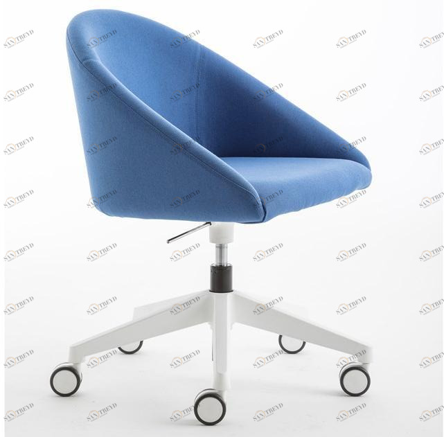 Luxy Стул из ткани с подлокотниками на колесиках Bloom 4blfn52, 4blfb54, 4blfc56