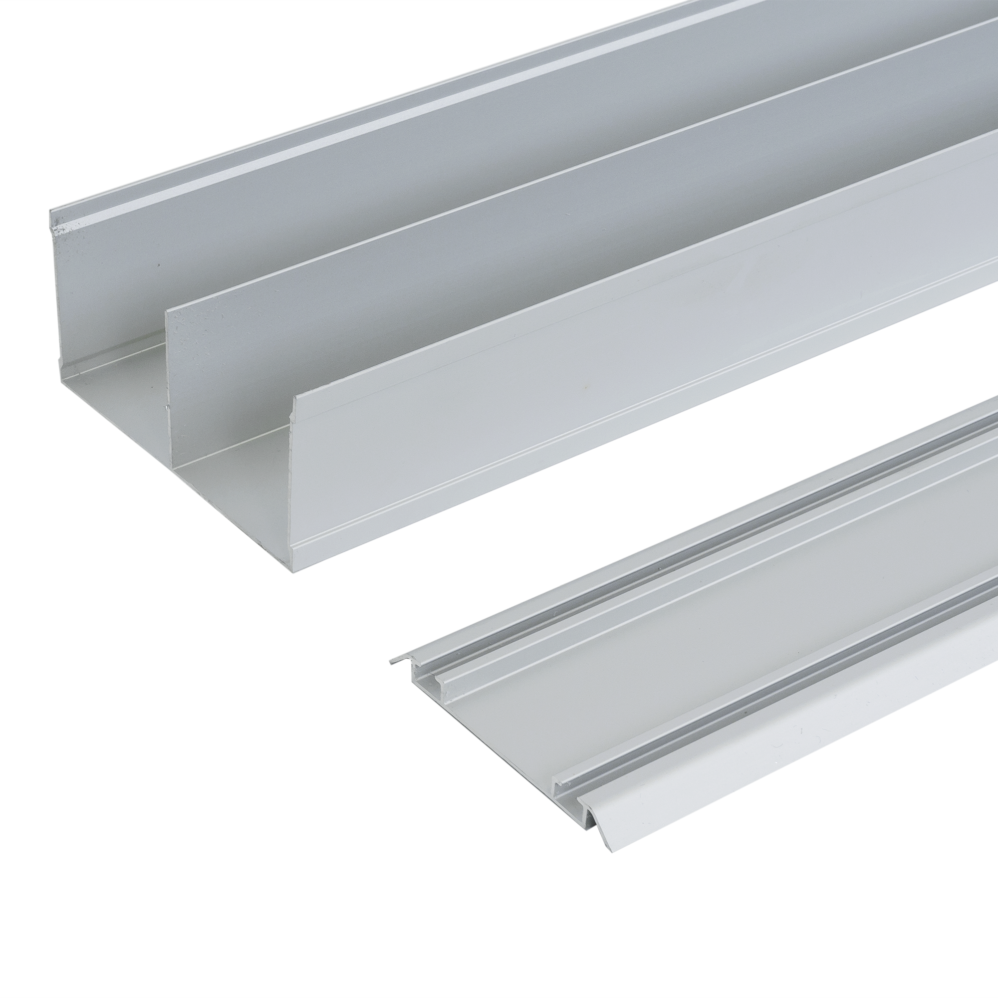 Направляющие Spaceo для дверей-купе 138 см серебристые 82109758 STLM-0019228