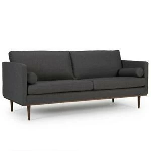 Диван трехместный Vigo, дуб/орех, темно-серый