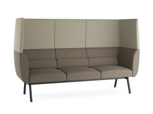 3-местный тканевый диван с высокой спинкой