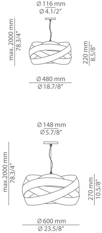 Estiluz Подвесной светильник из алюминия Siso T-2995 / t-2996 - Вид №12
