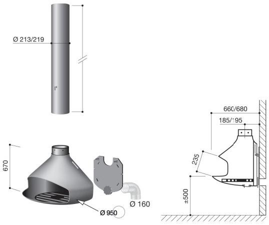 Focus creation Центральный подвесной открытый камин Paxfocus sun-id-1467014 - Вид №2