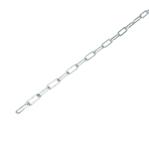 Цепь 2 мм длинное звено 1 м сталь оцинкованная