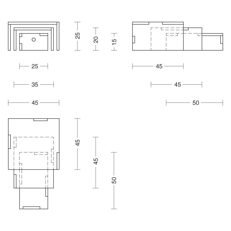 Журнальный столик из дерева briccola Riva 1920 Briccole ARCH-00097819 - Вид №4