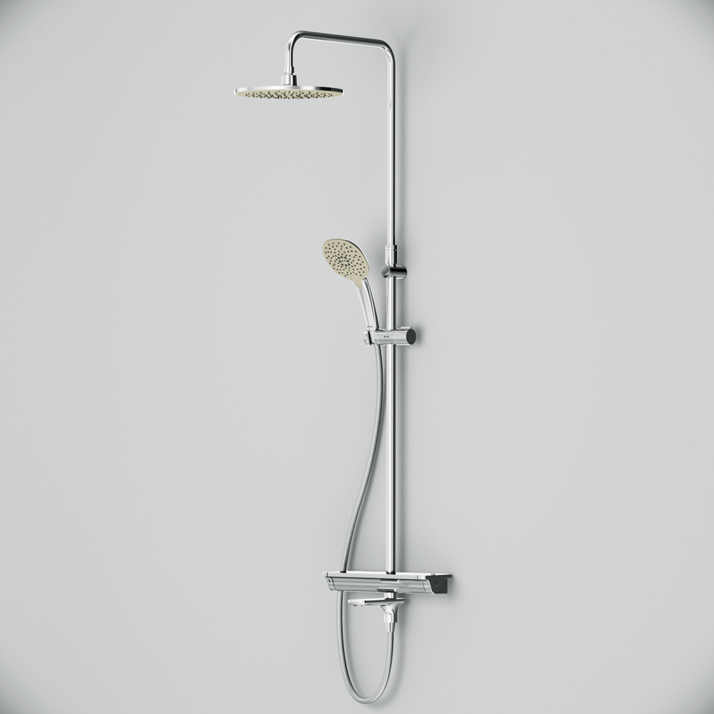 F0770A500 Spirit V2.0 душ.система набор: смеситель д/ванны/душа с термостатом верхн. душ d 250 мм AM.PM Spirit 2.0  - Вид №9