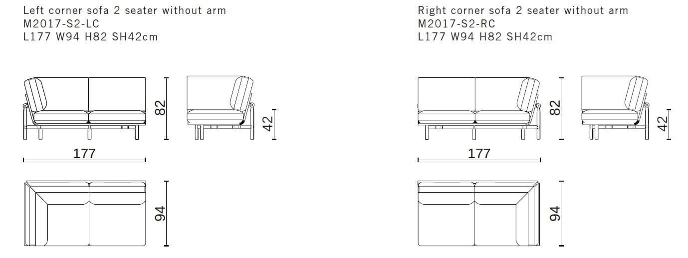 2-местный тканевый диван District Eight Stilt ARCH-00142768 - Вид №5