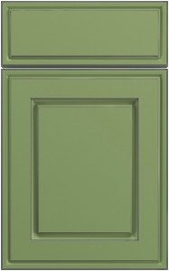Фасады для кухни Патина Фрезеровка «Бостон» 802 Зеленый SIST2842-6105