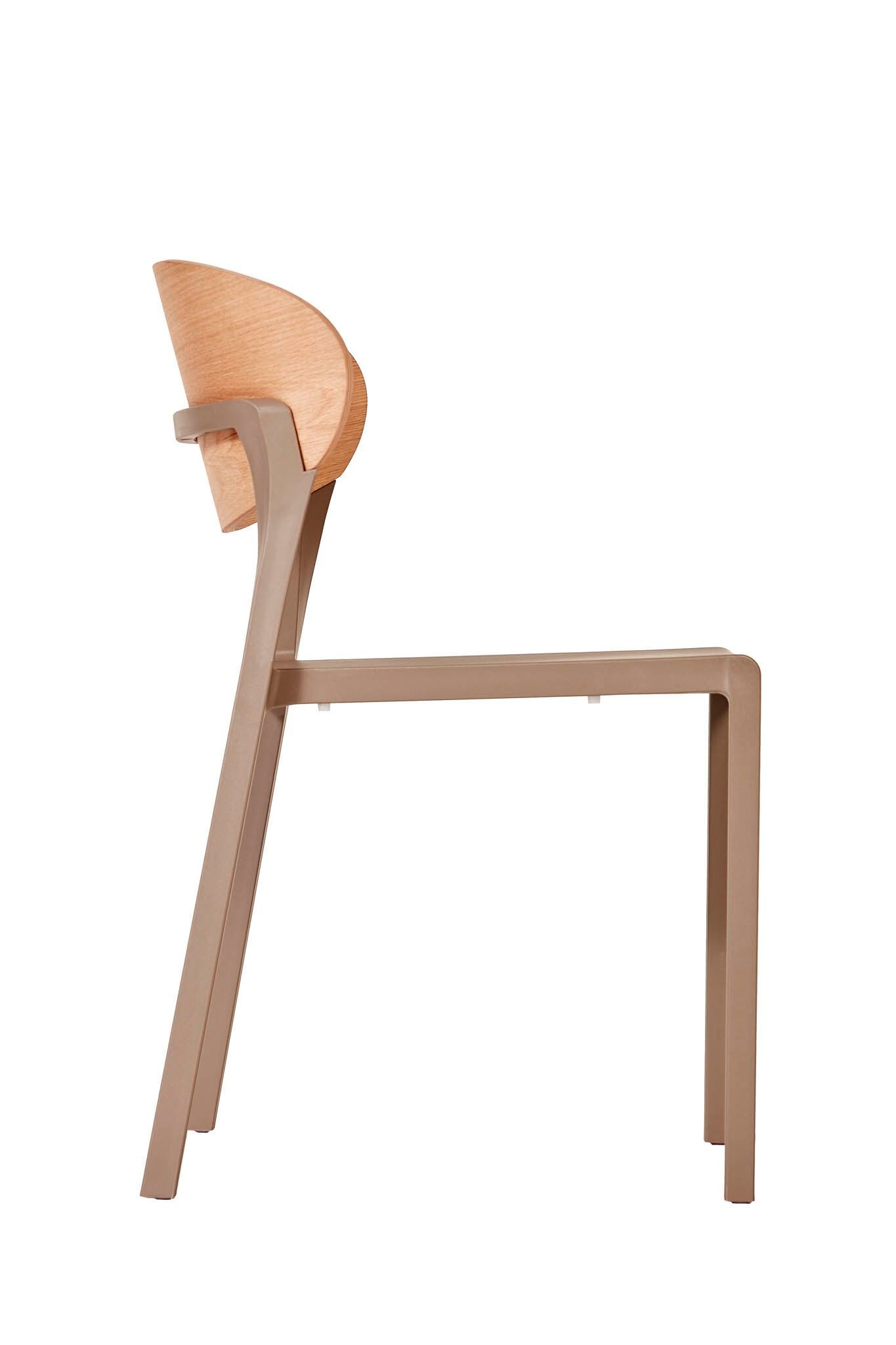 Садовый стул из полипропилена с деревянной спинкой Ezpeleta BAKE WOOD ARCH-00073360 - Вид №18