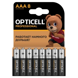 Алкалиновые батарейки Opticell Professional AAA LR03 - 8 штук 89385143