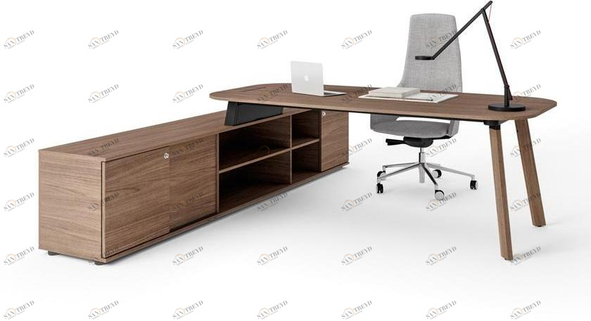 Sinetica Рабочий стол из дерева со встроенной полкой Stay sun-id-1470519