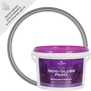 Краска для стен и потолков Olimp Дельта матовая цвет белый база A 2.5 л