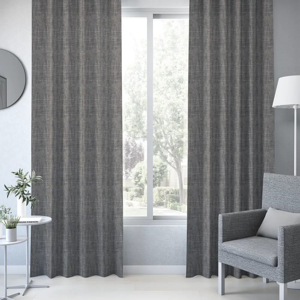 Штора на ленте Jantia 160x280 см цвет серо-коричневый INSPIRE STLM-2037270 - Вид №3