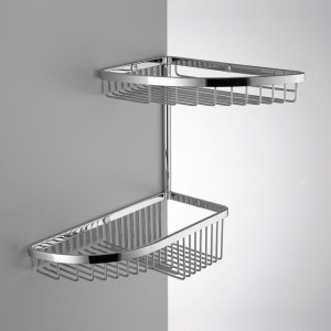 B9607 Полочка-решётка двухъярусная развёрнутая COLOMBO Angolari