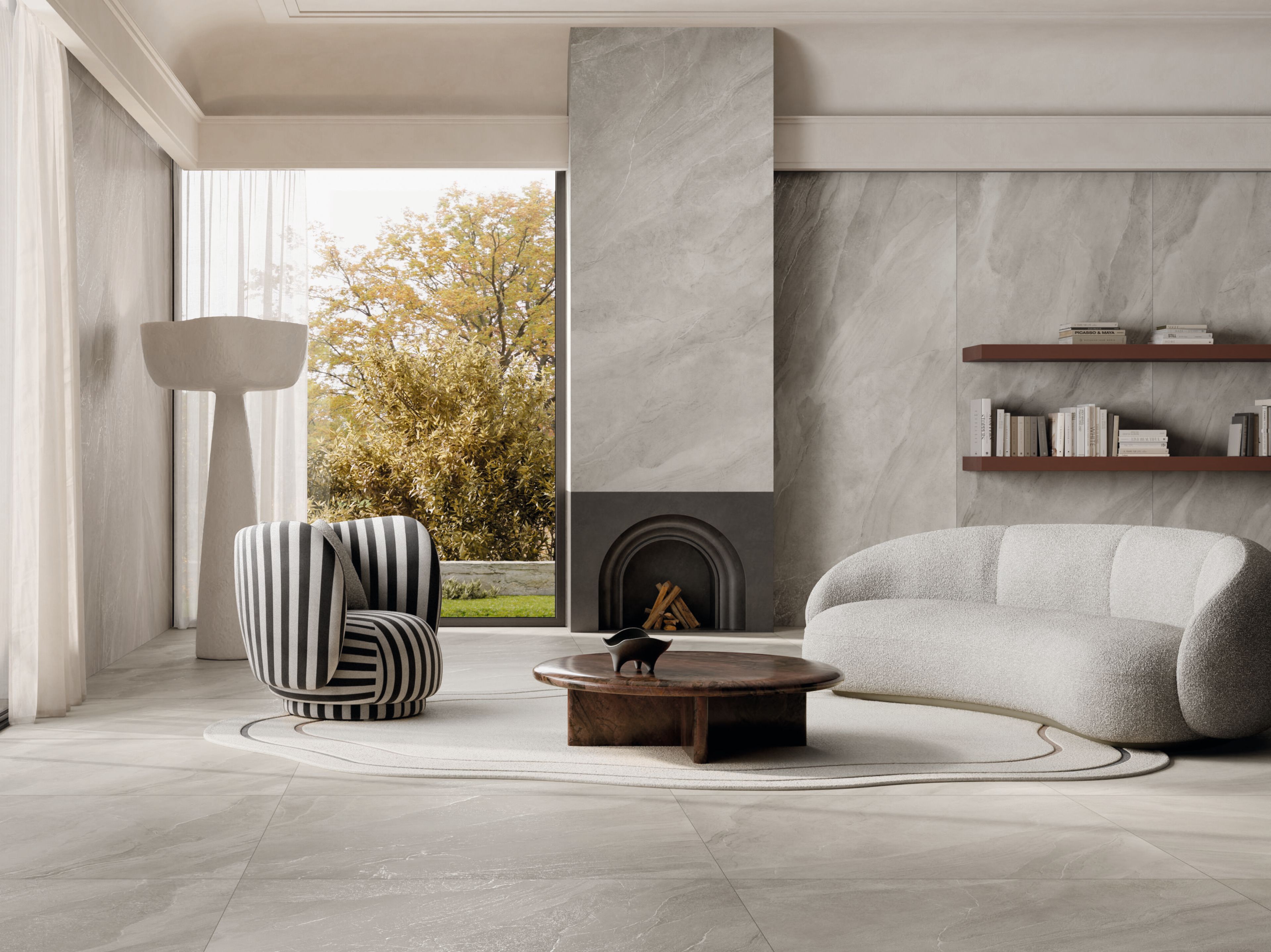 Пол / облицовка керамогранита с эффектом камня CERAMICA FONDOVALLE Slaten Stone ARCH-00063104