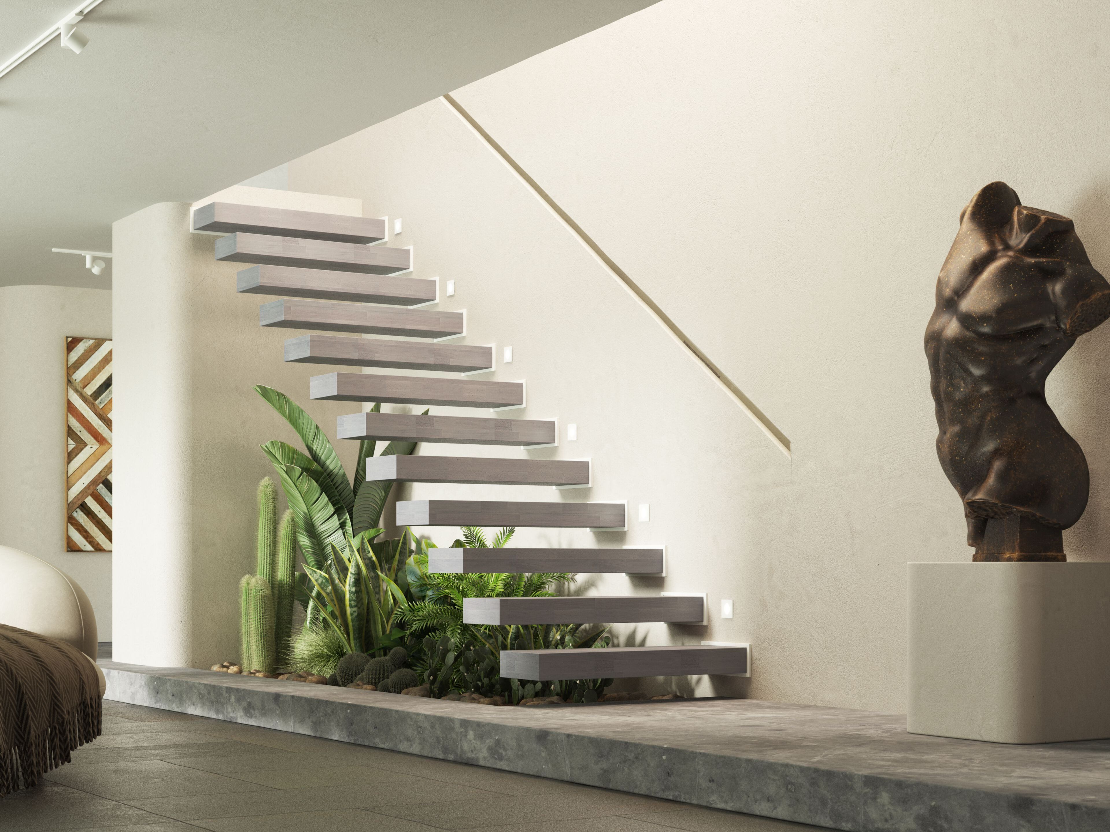 Модульная консольная лестница из бука Scrigno CLOUD ARCH-00064215 - Вид №1