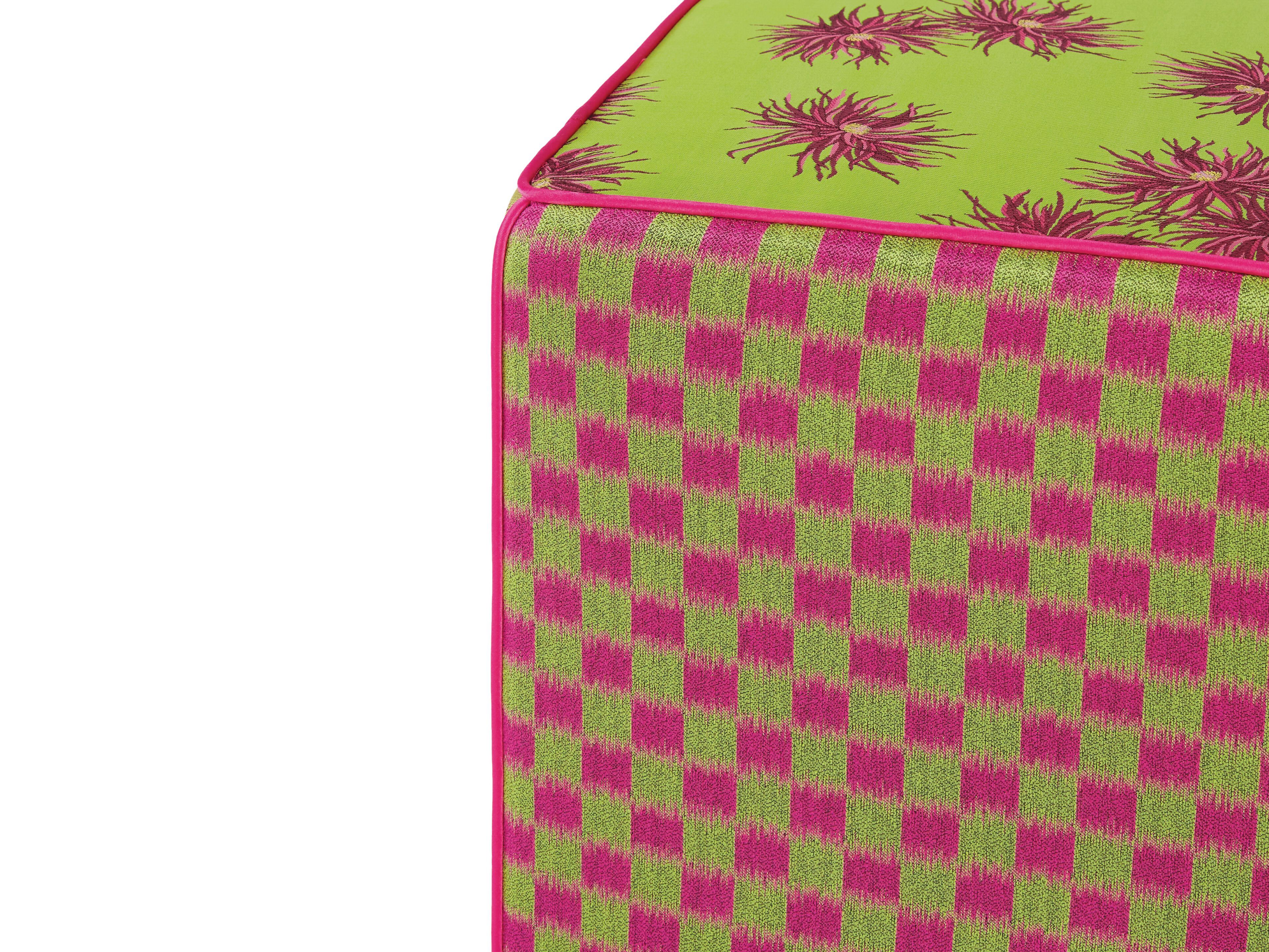 Квадратный пуф из ткани K-3 Hana Pop ARCH-00015936 - Вид №2