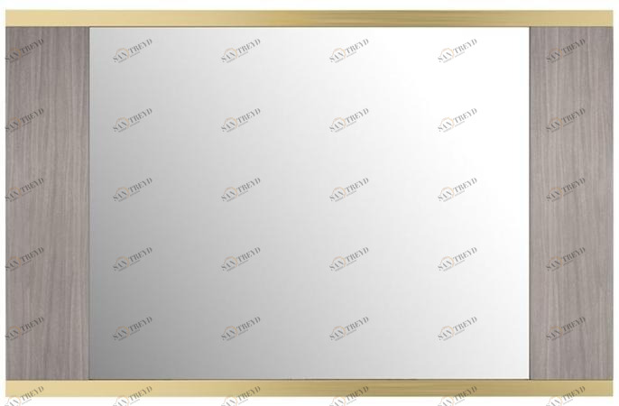 FRATO Зеркало из шпонированного дерева с настенной рамой  Fac050019aaa 