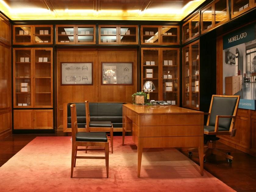 Morelato Поворотное кожаное кресло Executive на колесиках '900 Art. 3888 - Вид №2