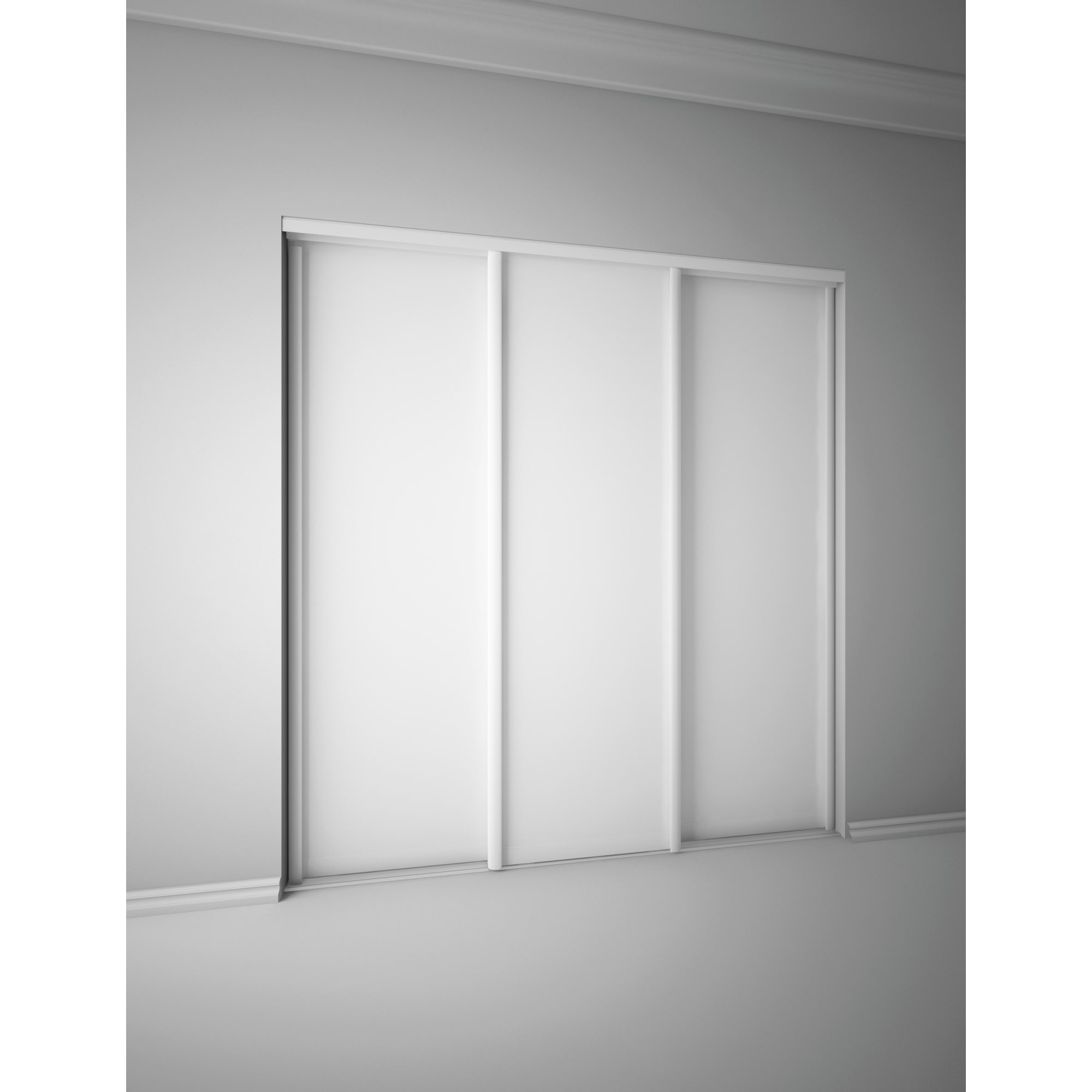 SPACEO Дверь-купе раздвижная белый ясень 2555×804 мм 82362533 STLM-0025479 - Вид №4