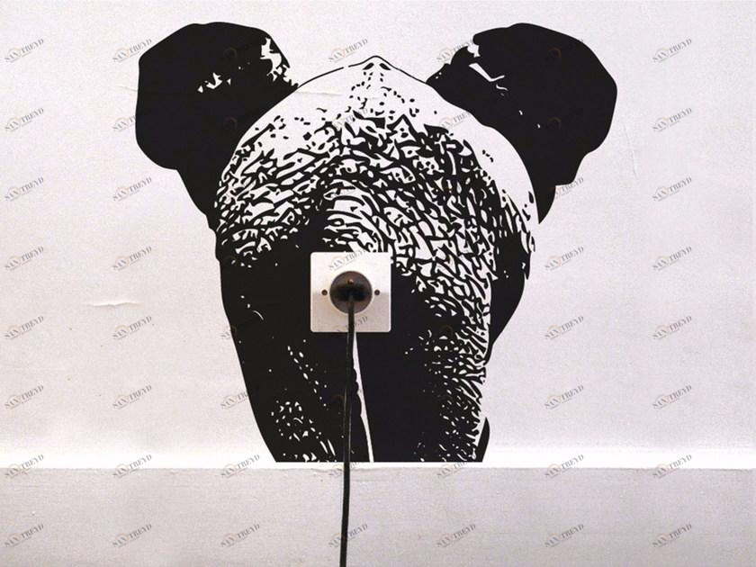 Moustache Клейкое виниловое украшение Domestic sun-id-1368356