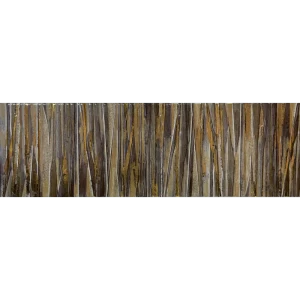 Декоративная вставка Нефрит-Керамика Лео - золото и серебро на бежевом 89232621