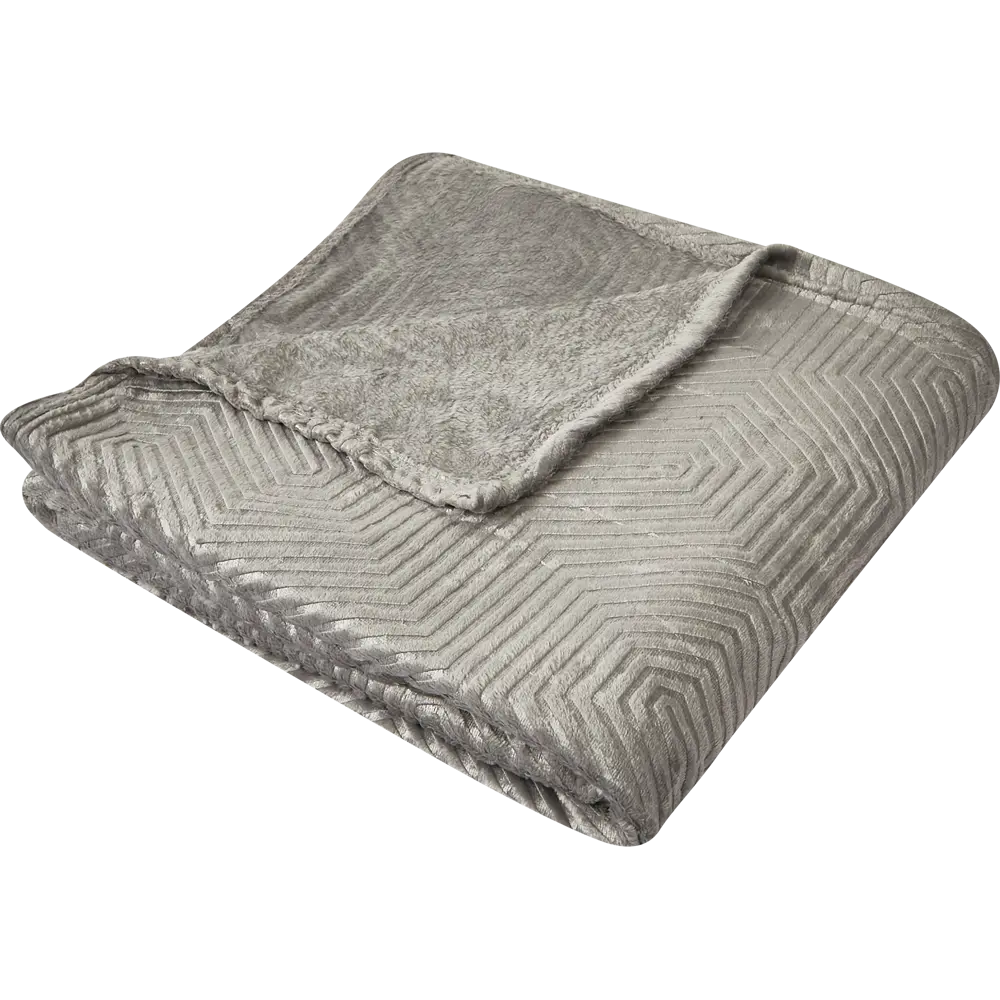 Плед Berta 150x200 см жаккард цвет серый СТОЛИЦА ТЕКСТИЛЯ STLM-2151449 - Вид №1